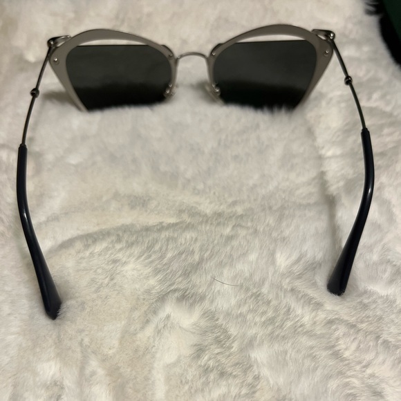 Miu Miu Sunglasses MU 54T 54TS KJW 7W1 Black Silver/Gray Women | New in Box NIB - Picture 10 of 11